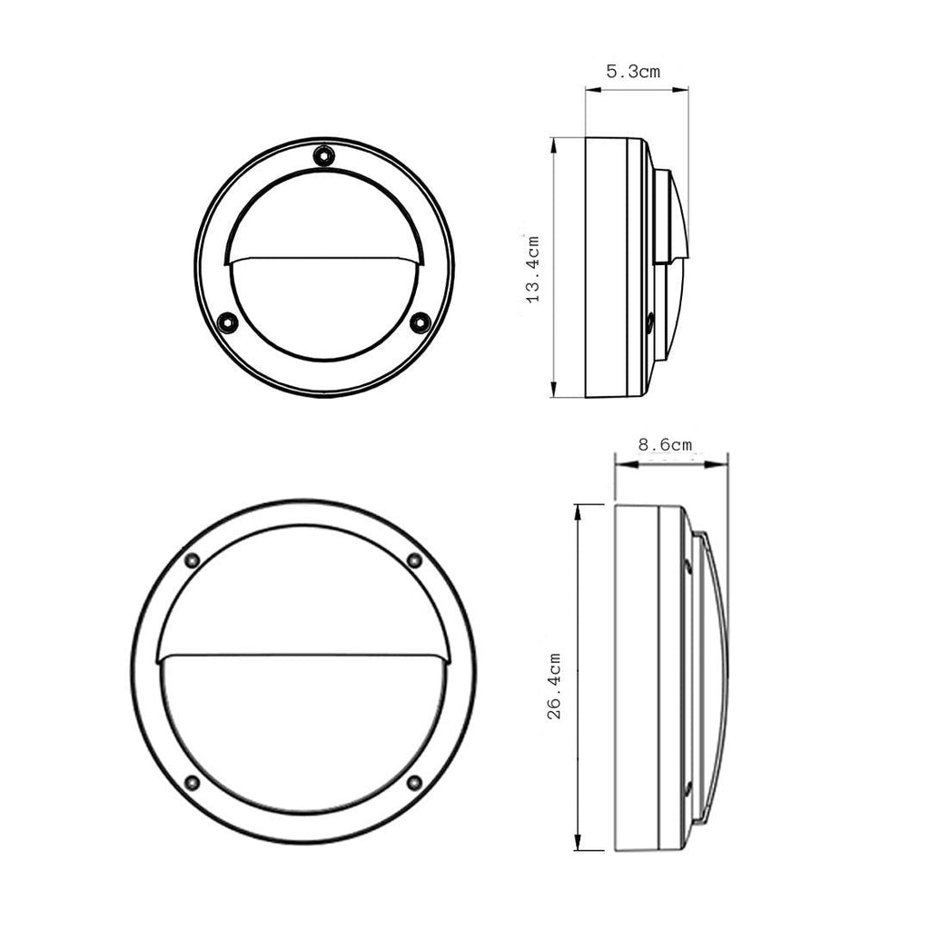 Maddox Round LED Wall Sconce — Outdoor, Minimalist Profile
