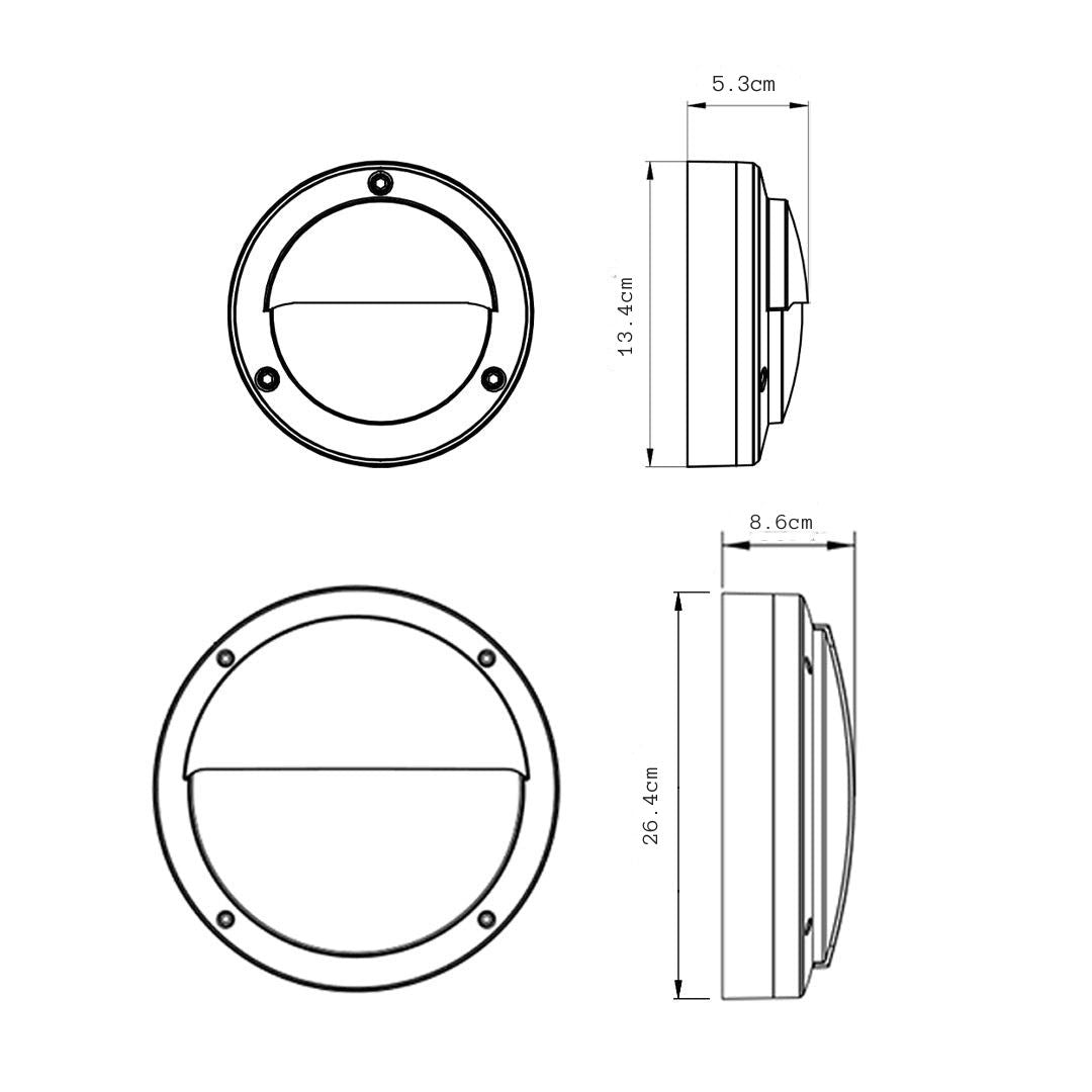 Maddox Round LED Wall Sconce — Outdoor, Minimalist Profile