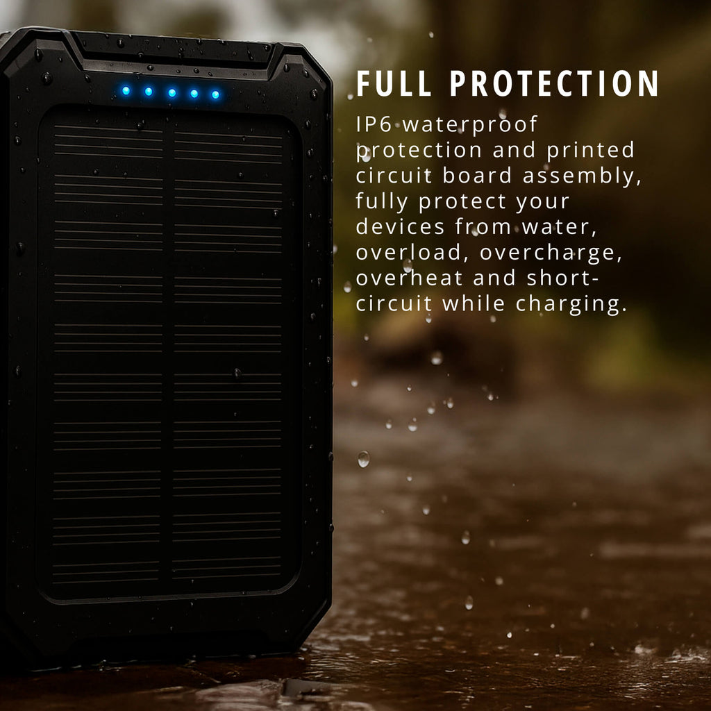 Waterproof Solar Charger External Power Bank 500000mAh