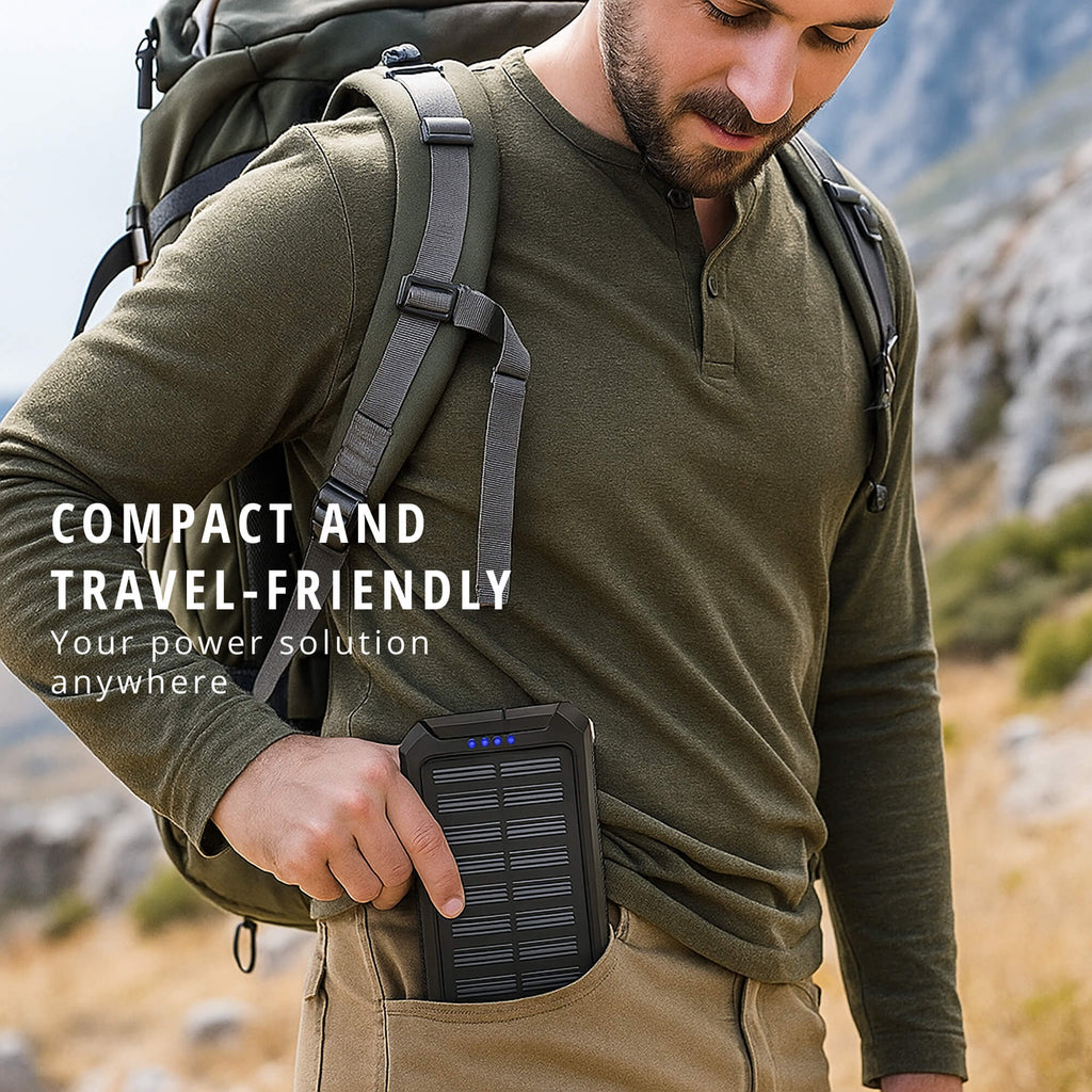 Waterproof Solar Charger External Power Bank 500000mAh