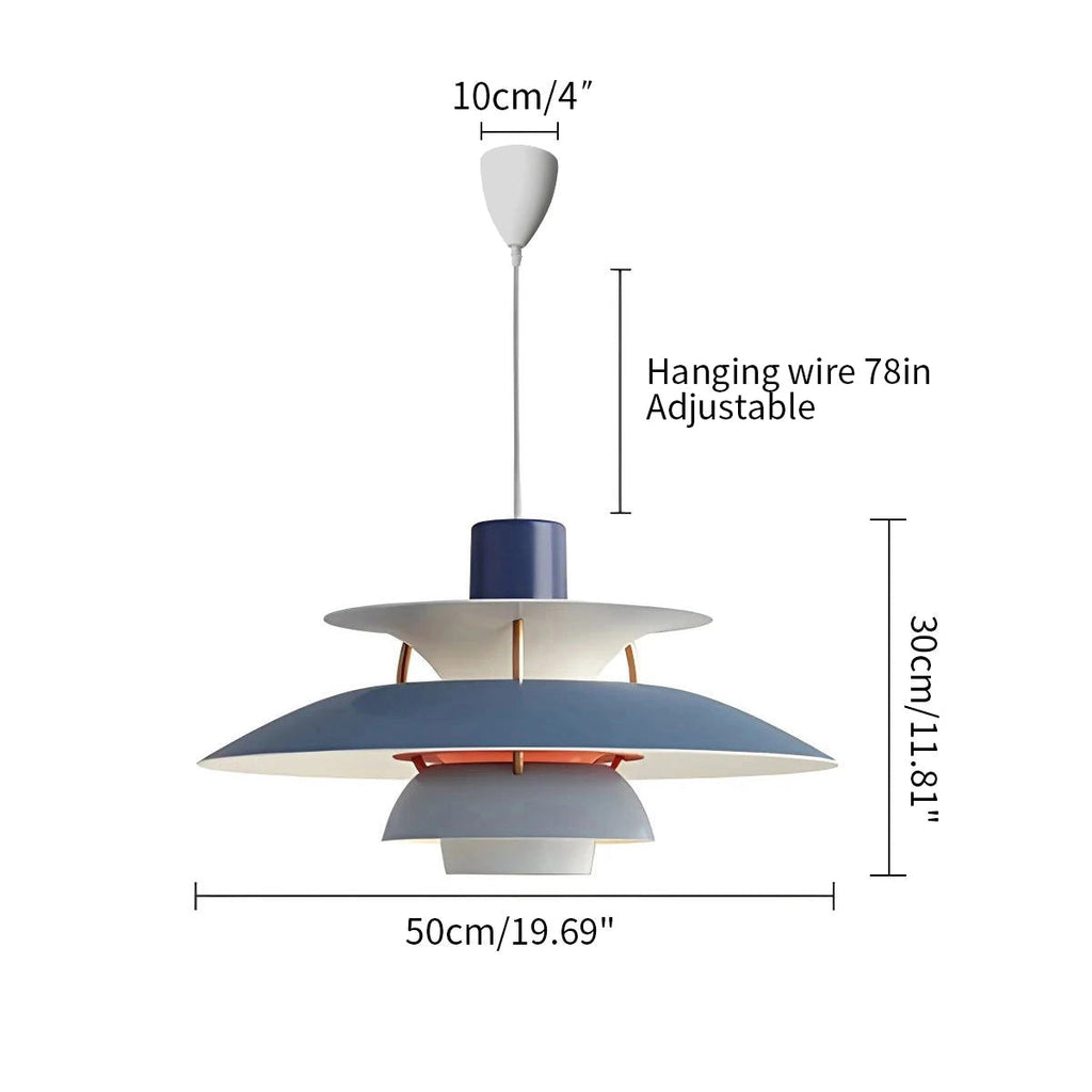 Moderne nordisk stil flerlaget hengende taklampe - Orntli