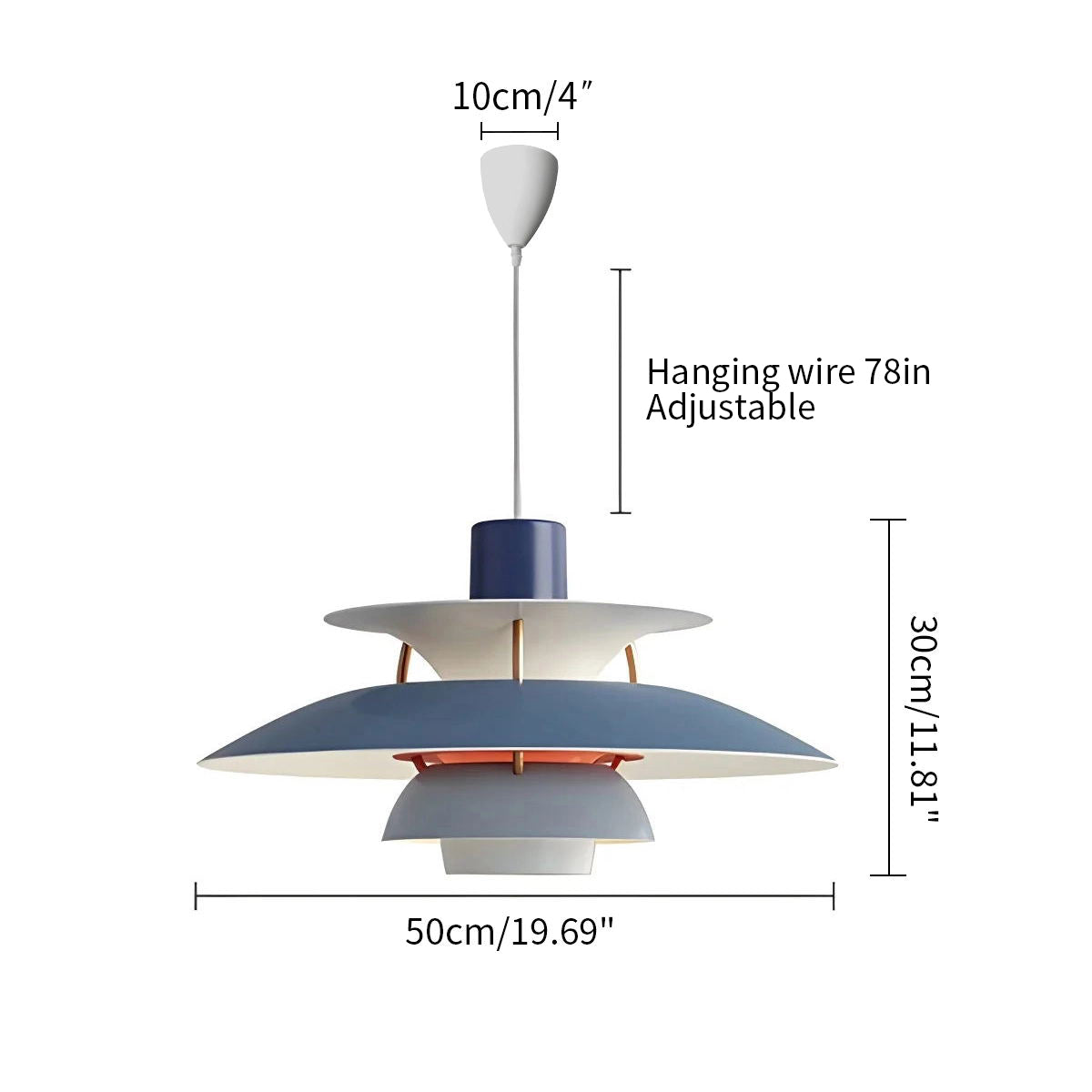 Moderne nordisk stil flerlaget hengende taklampe - Orntli