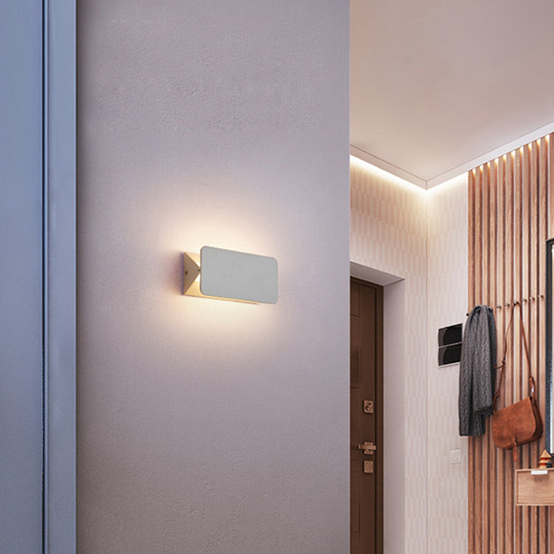 Arisha Rotatable LED Wall Lamp — White Metal Indoor Light