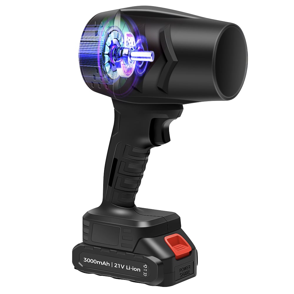 Cordless Air Duster & Mini Blower – 21V Rechargeable, 180,000 RPM, 2 Speeds