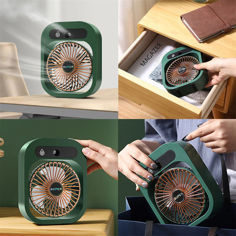 AquaFlow™ - um ventilador portátil de ar condicionado com névoa