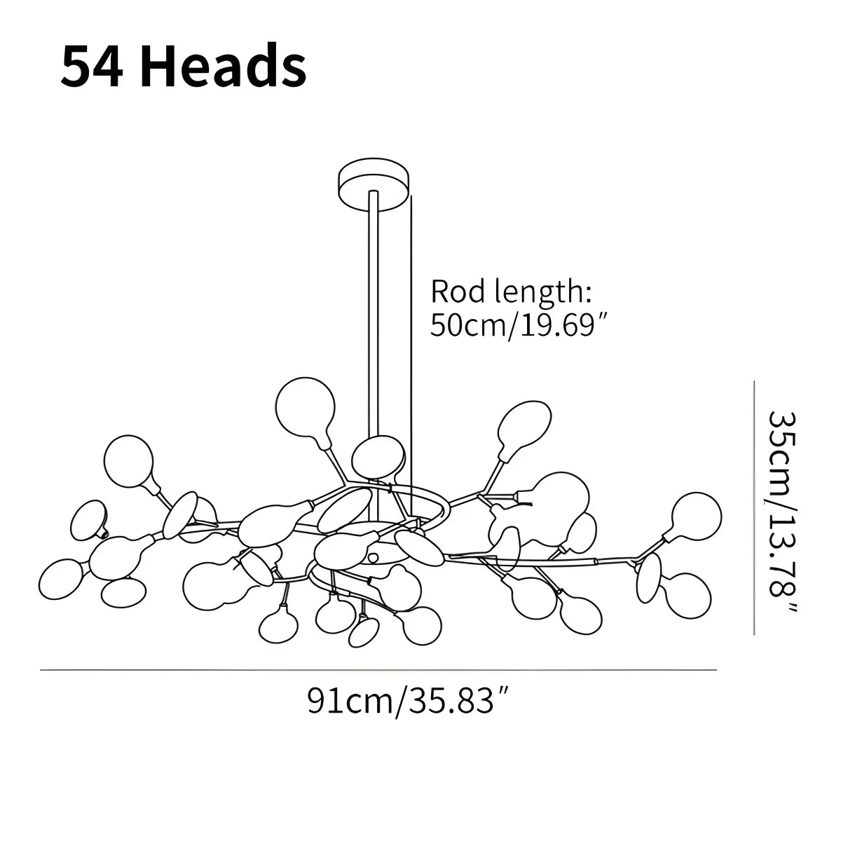 Candeeiro de Teto LED Firefly Sputnik - Orntli