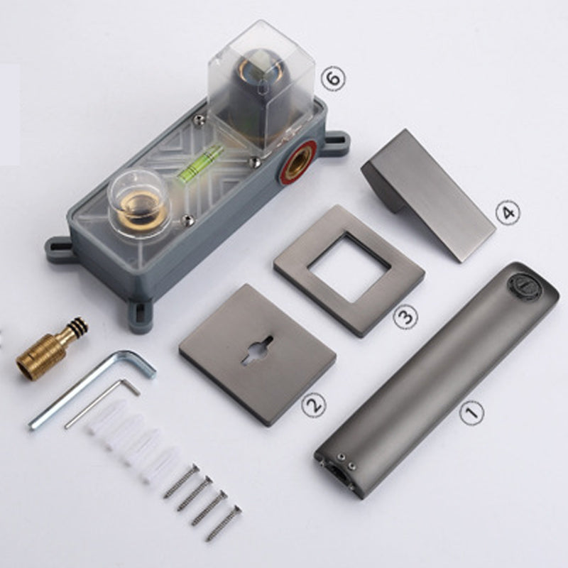 صنبور حوض حمام مثبت على الحائط بمقبض واحد مخفي