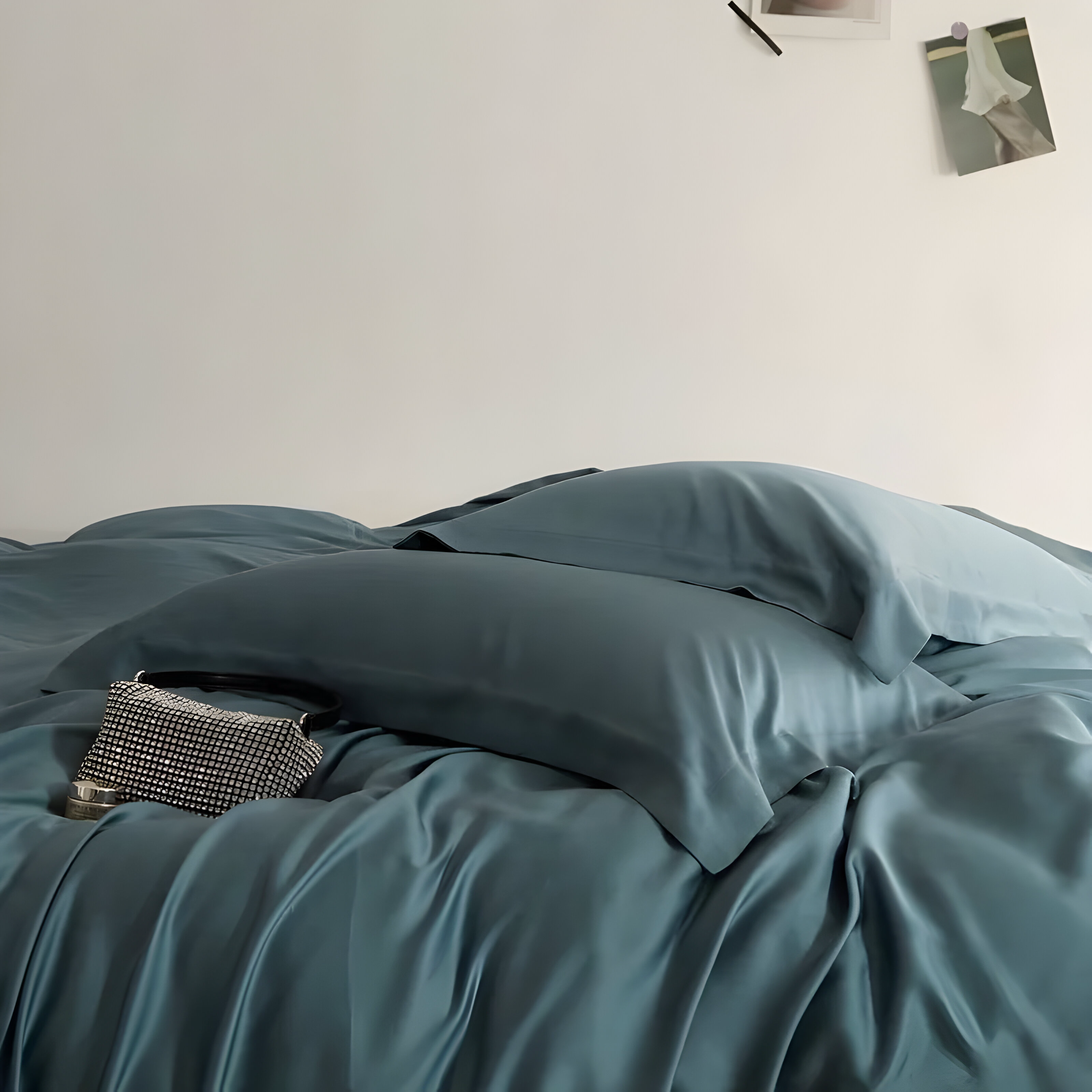 סט סדינים שטוחים ויסטרלי לייאוצ'ל אקליפטוס לשינה משי