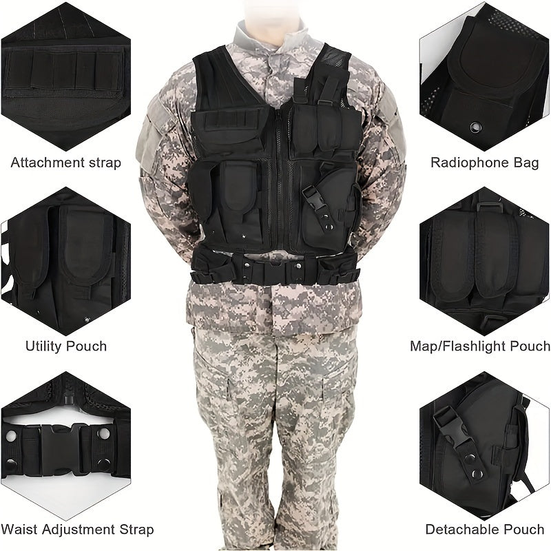 Gilet utilitaire extérieur à libération rapide