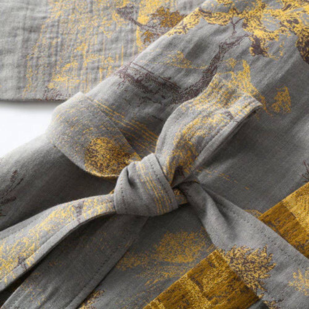 Harborwood Rustieke Katoenen Kimono Badjas Van Zuiver Katoen