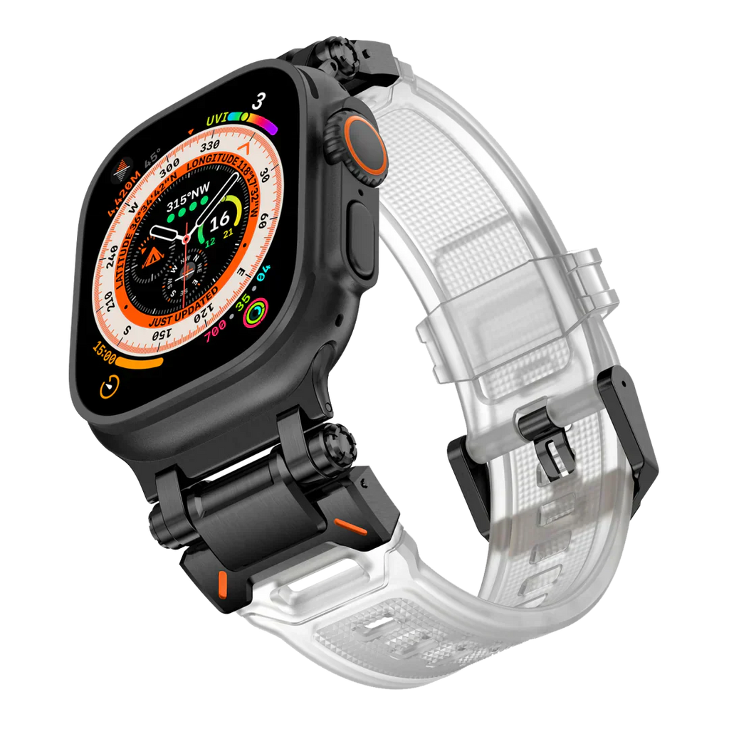 Új titán fém fej szilikon szíj Apple Watch-hoz