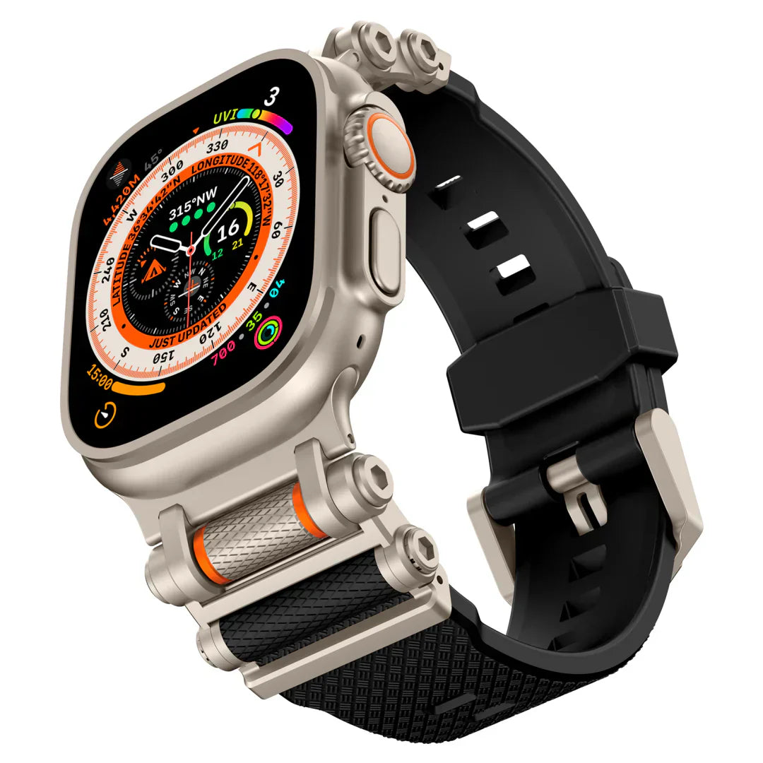 Taktisches drehbares Silikonarmband für die Apple Watch