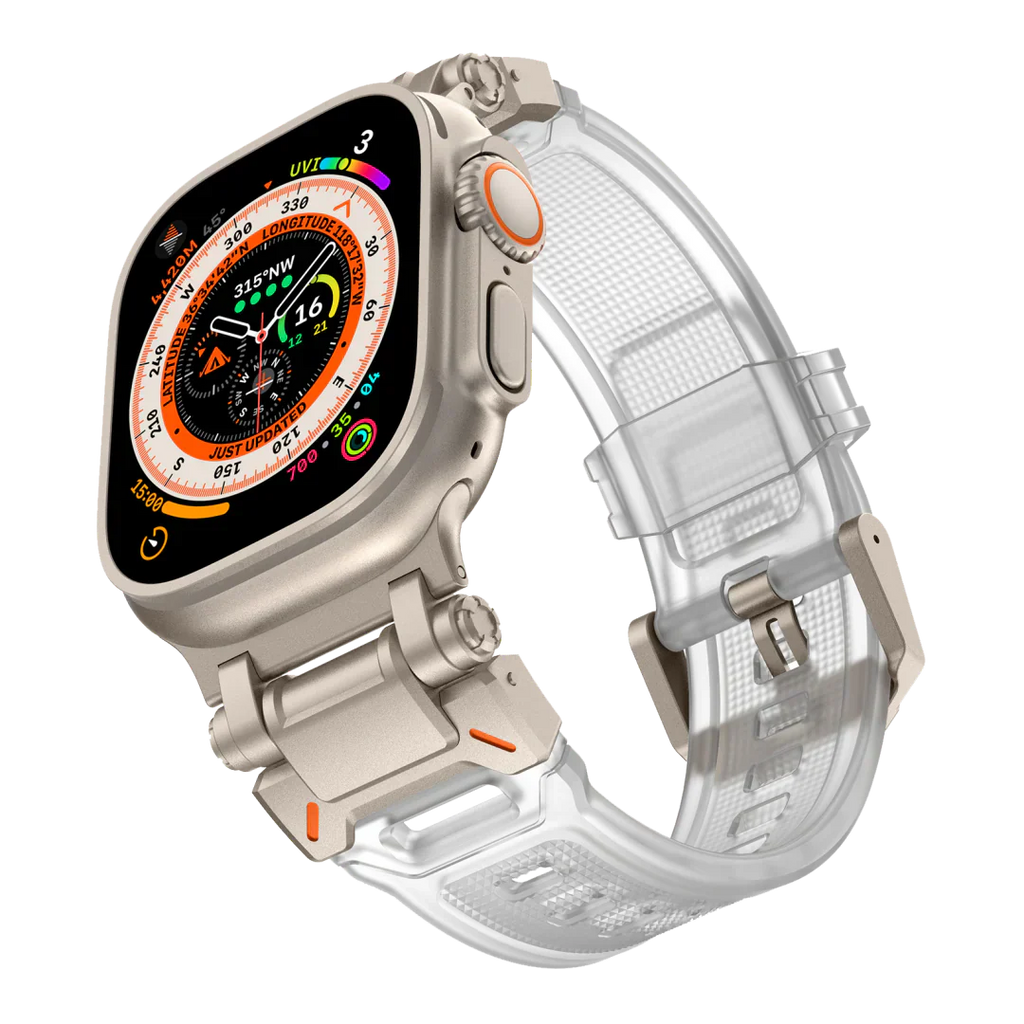 Új titán fém fej szilikon szíj Apple Watch-hoz