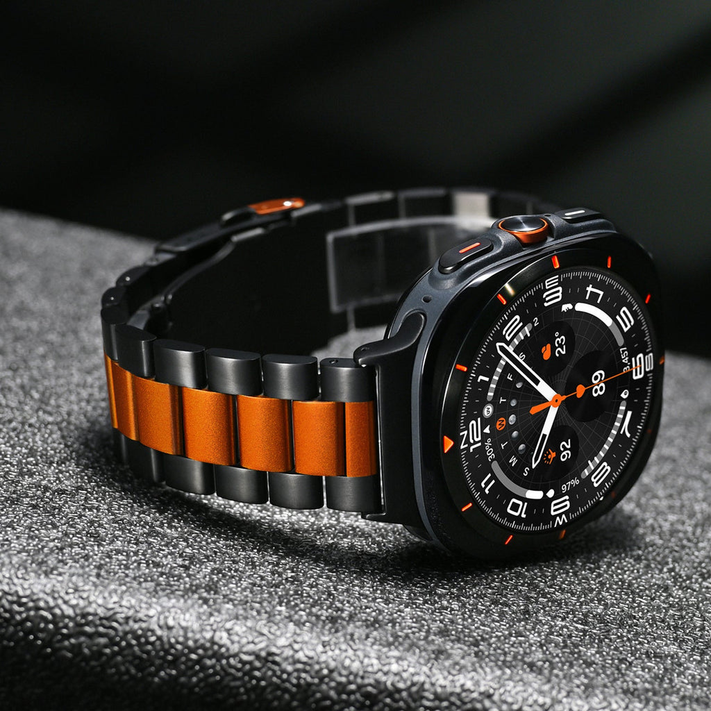 Anel de Titânio Estilo Empresarial para Samsung Watch Ultra