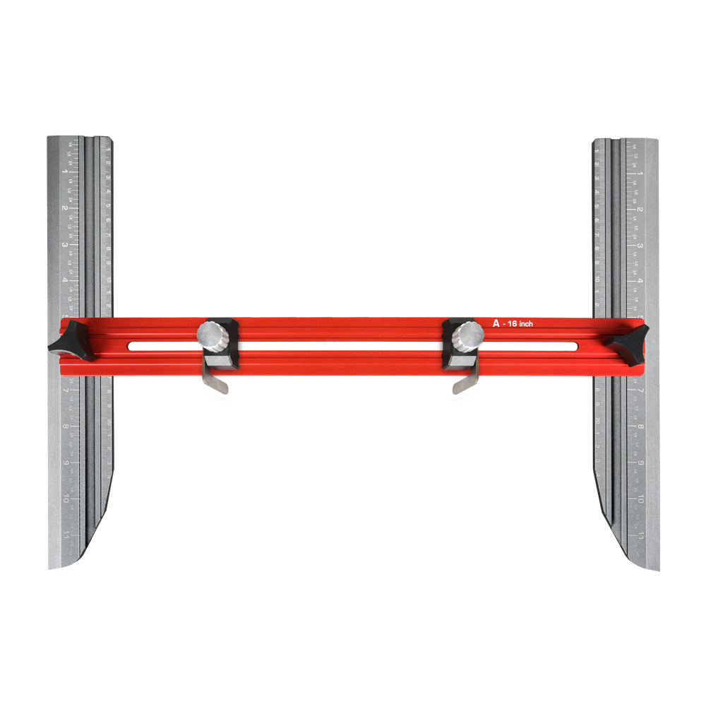 Șablon pentru treptele scărilor – Unghi reglabil, aliaj de aluminiu, lungime extensibilă