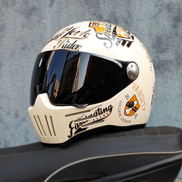 Full Face Cruiser Motorcycle Helmet | Dark Visor