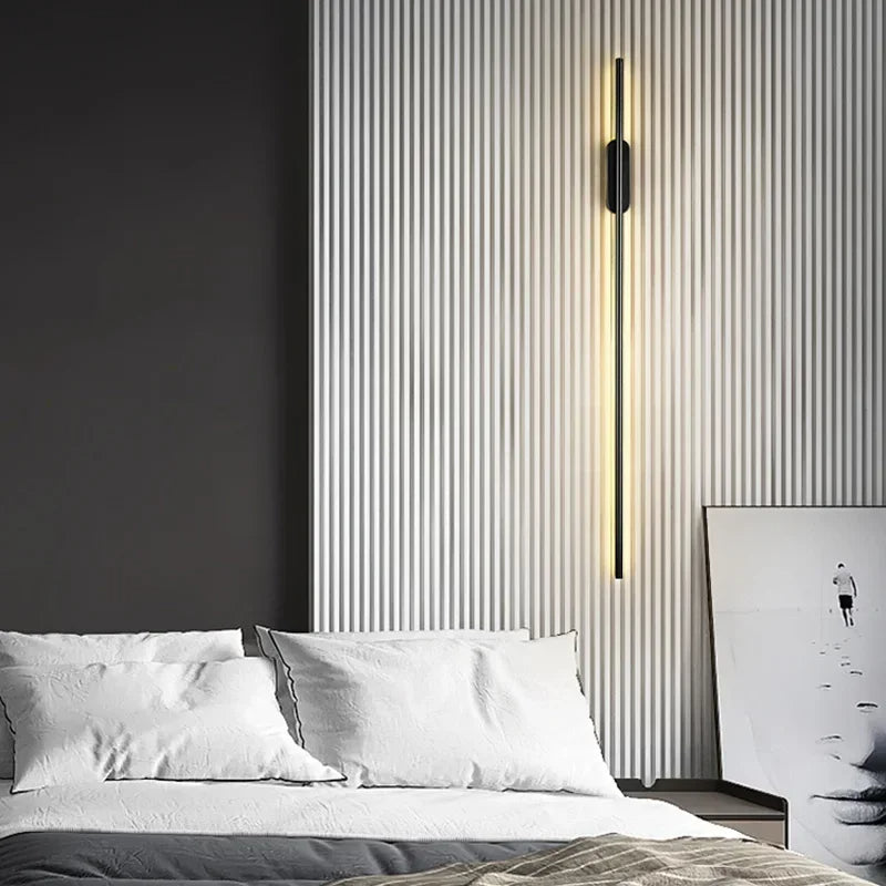 NovaLume Moderne LED Wandlamp in Zwarte of Gouden Afwerking