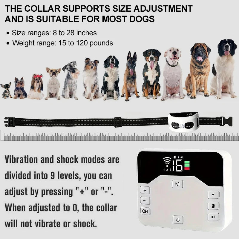 2-In-1 Wireless Dog Fence And Outdoor Training Collar