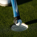Raccogli palline da golf per putter - da montare sull'impugnatura, pieghevole, compatibile con la maggior parte delle impugnature