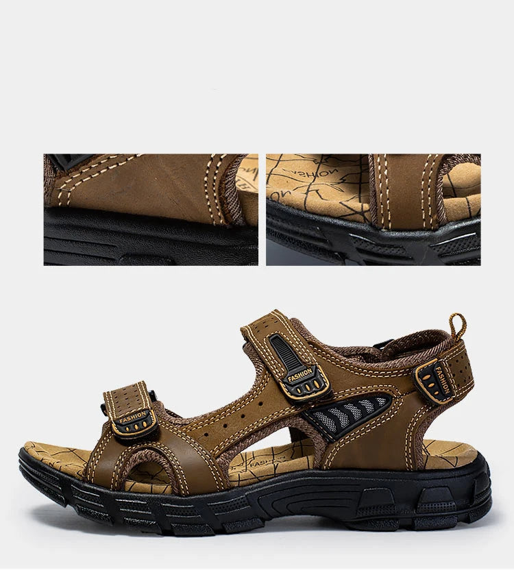 Sandal Velcro Ortopedik ErgoStep Dengan Tapak Kaki Ergonomik Dan Tali Laras