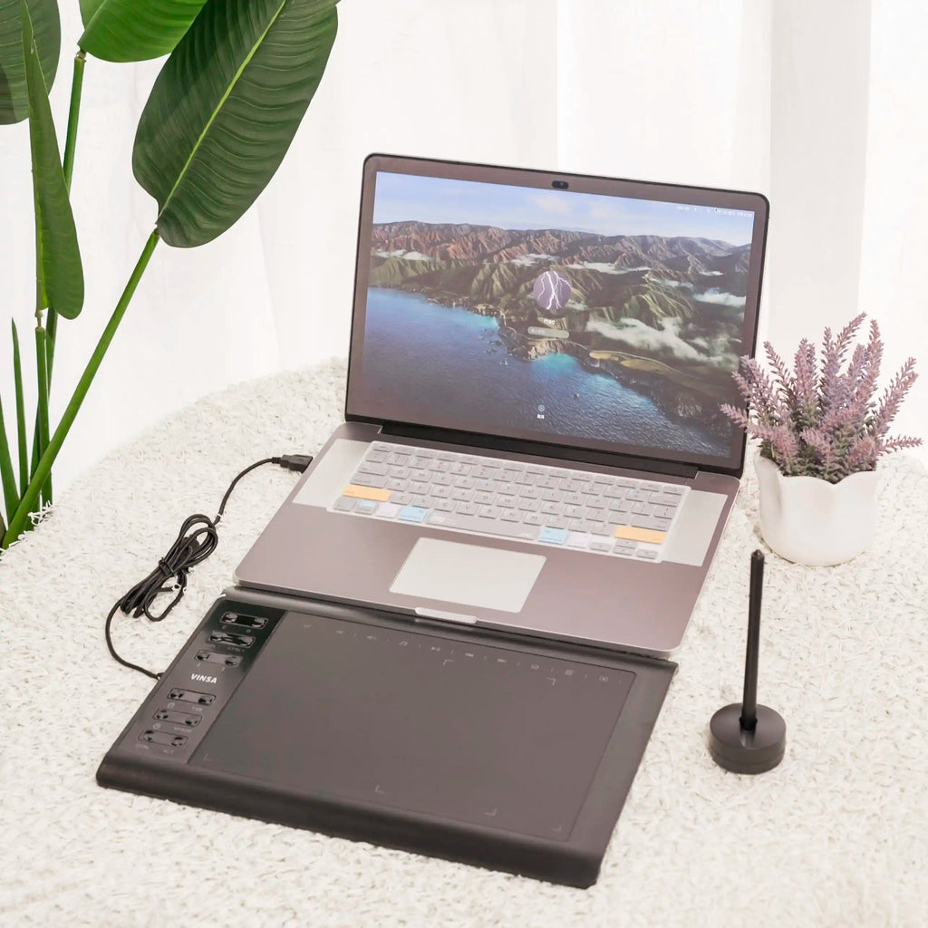 Stor digital tegneplade med pen