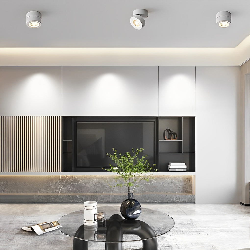 Aurelle | Nordijska okrugla sklopiva podesiva LED ugradbena stropna reflektorska svjetiljka | Orntli