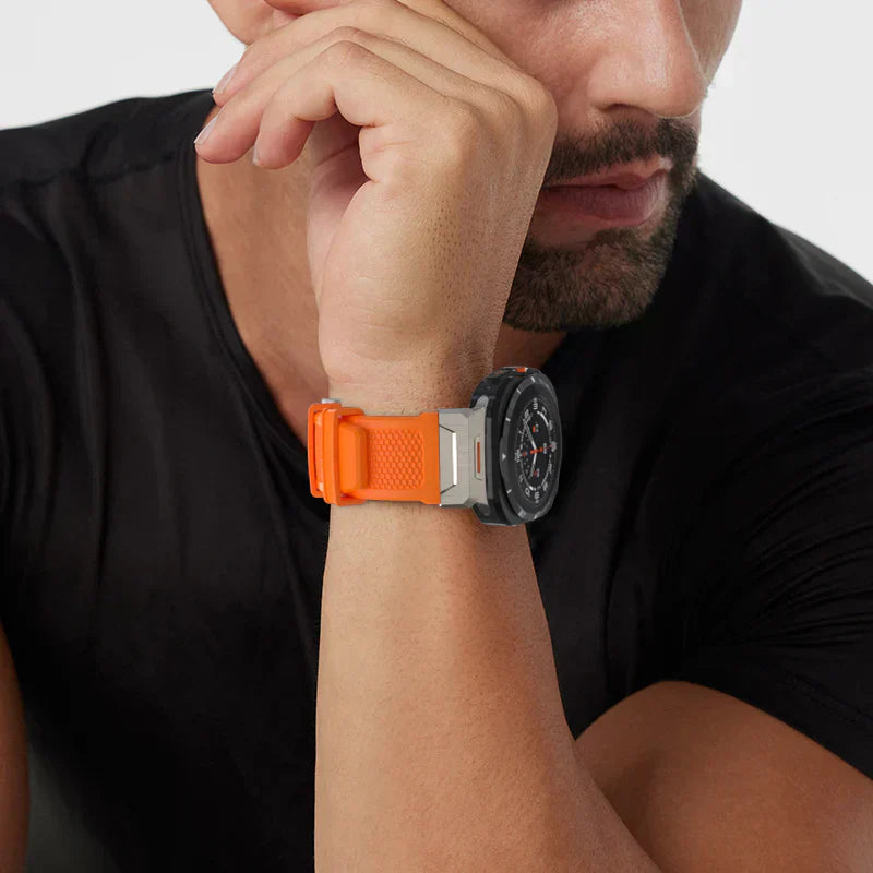 Taktiskt silikonarmband för Samsung Galaxy Watch Ultra