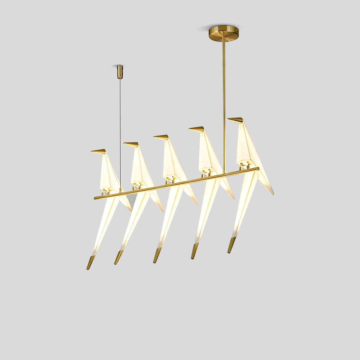 Papierkranich-Vogel-Kronleuchter für Esszimmer - Orntli