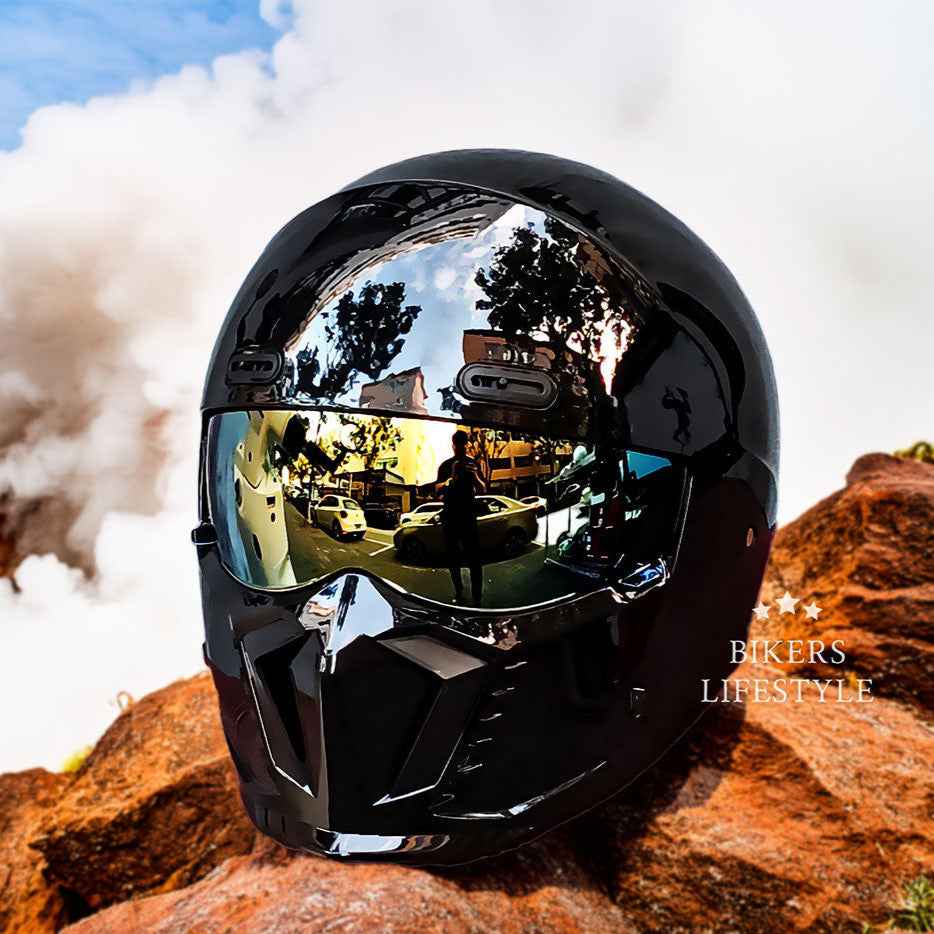 Casque de moto classique rétro homologué DOT et ECE au look intemporel