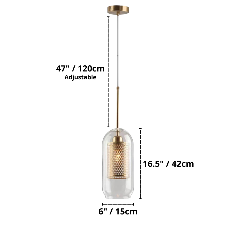 Salena - Lampu Gantung Kaca