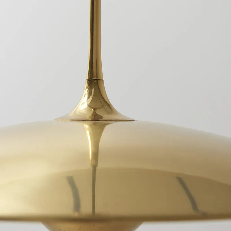 Pyra Gold Pendant Light — Minimalist Metal Design, LED Bulb Included