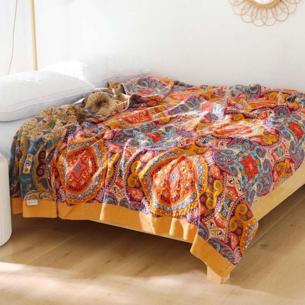 Sunrise Boho käännettävä viltti
