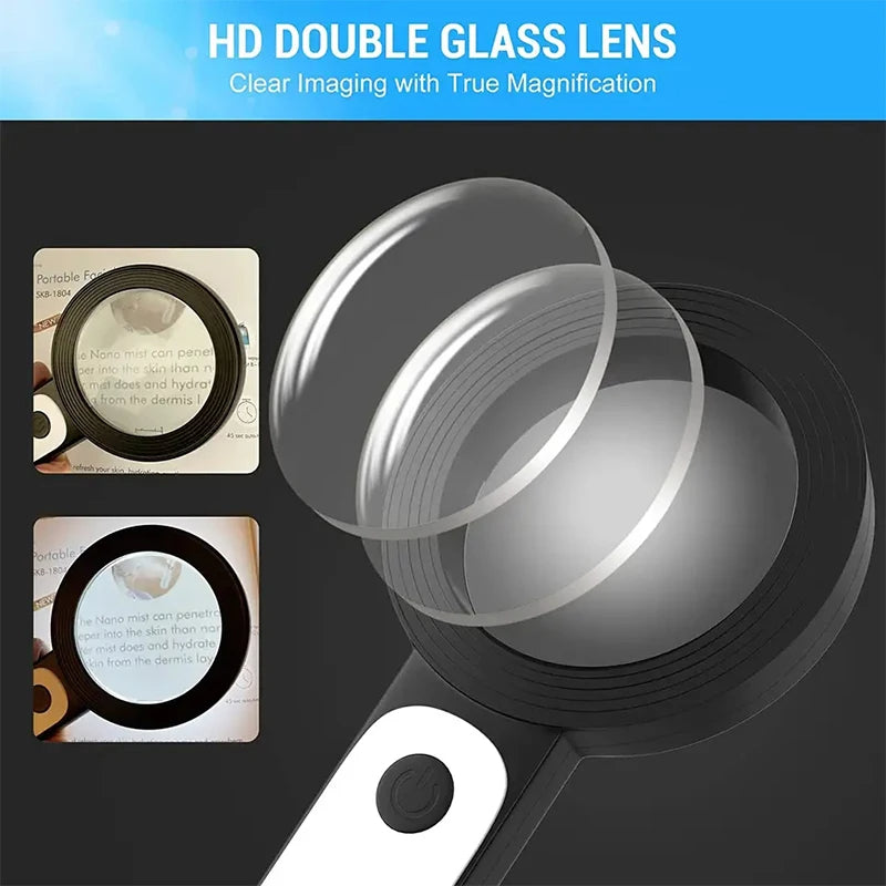 Lupa BrightLens 30x para Personas Mayores y Lectura
