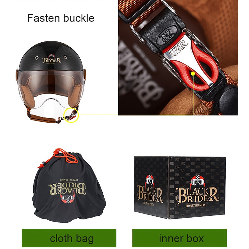 Topi keledar motosikal binaan gentian arang edisi