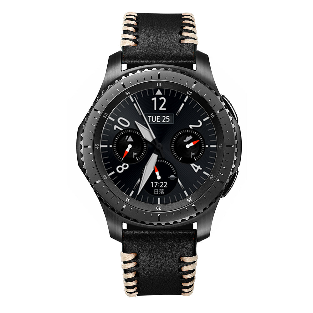 Kožený ručně šitý řemínek pro Samsung Galaxy Watch 4/5/6/7-20mm