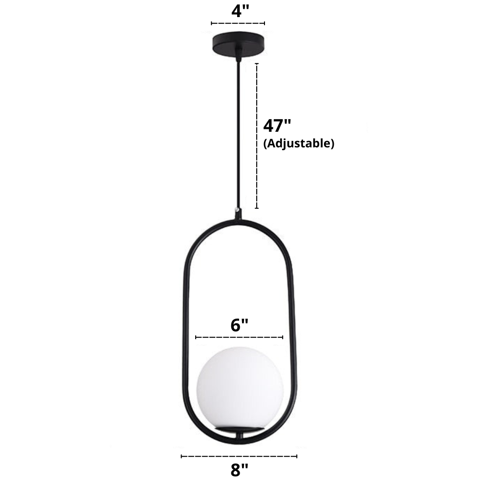 Suspensions en verre dépoli nordiques
