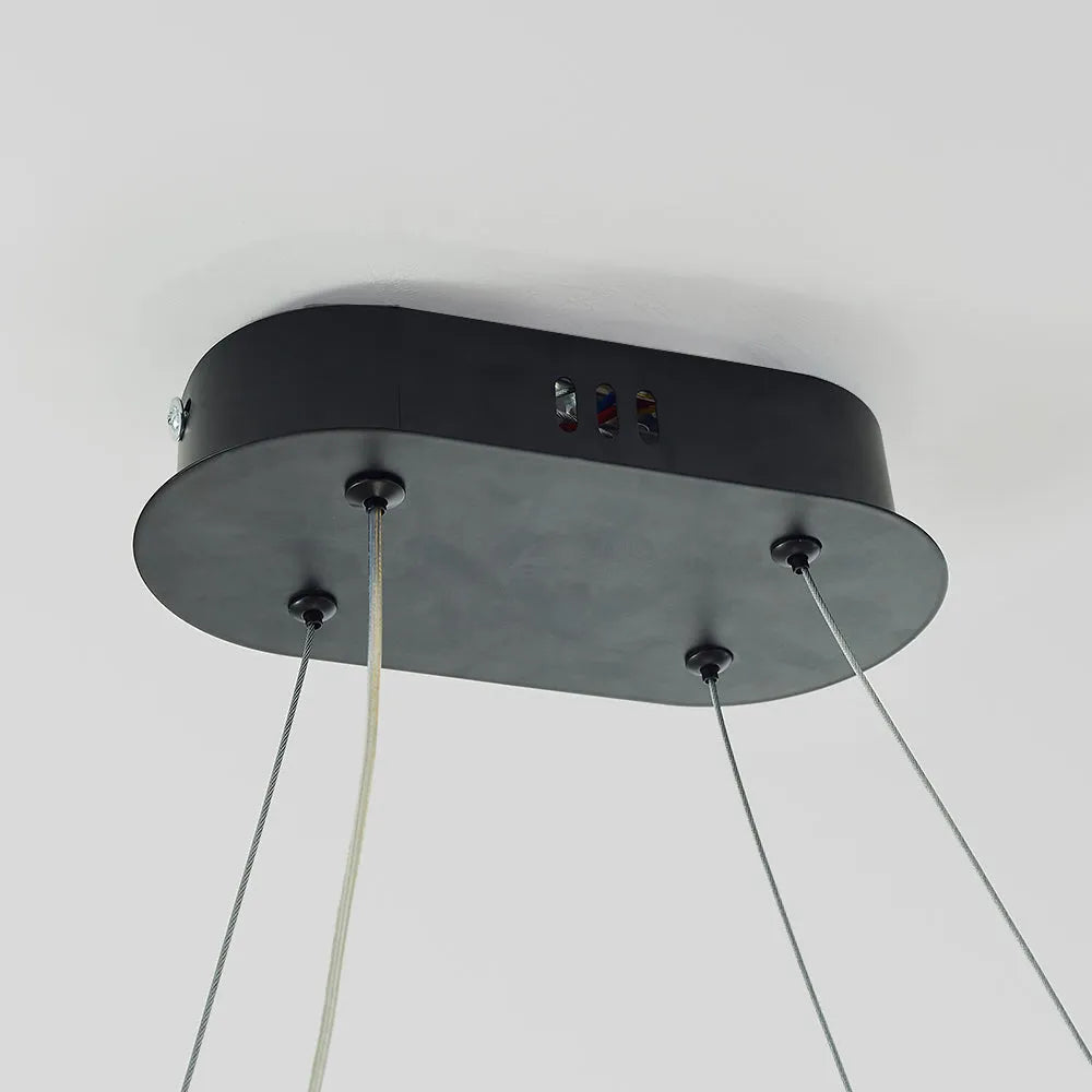 Lampada a sospensione ovale minimalista Junel
