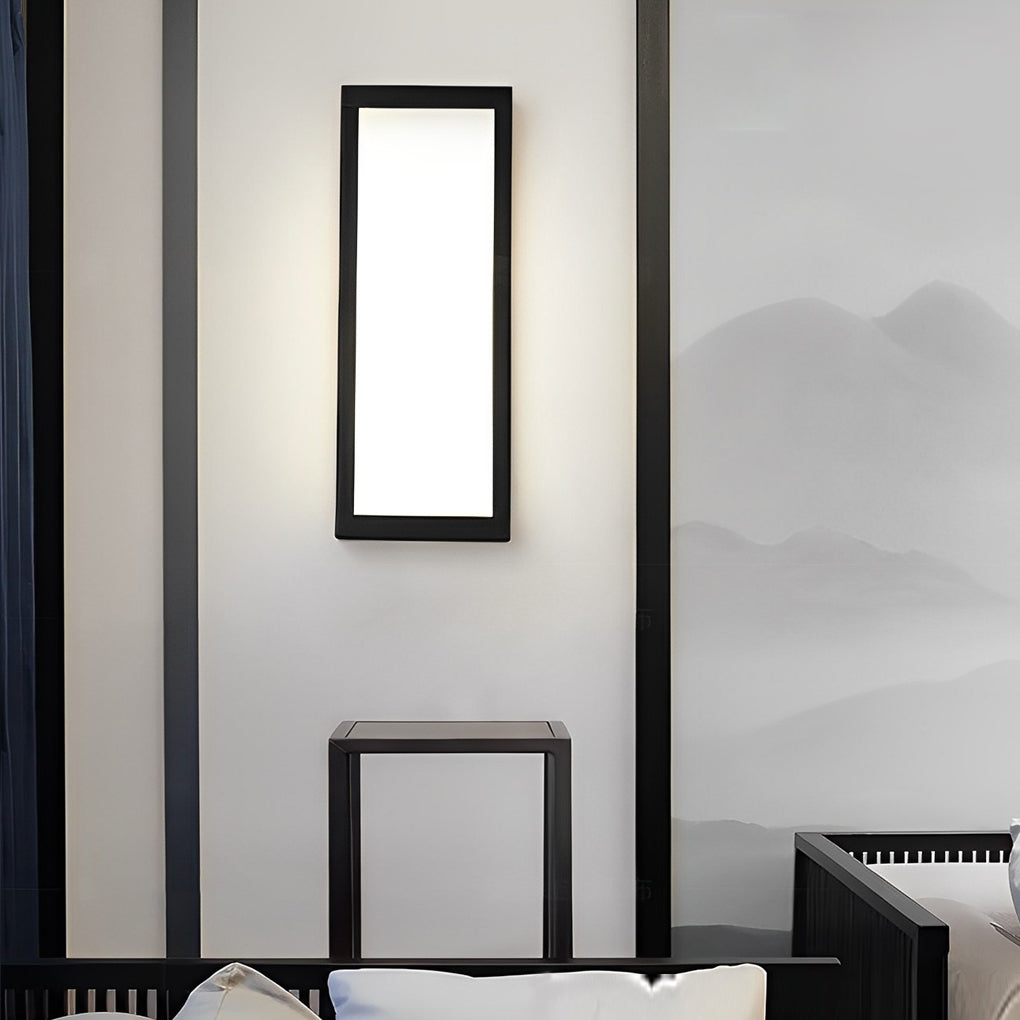 Obdélníkové nástěnné LED svítidlo Wealy — moderní venkovní design