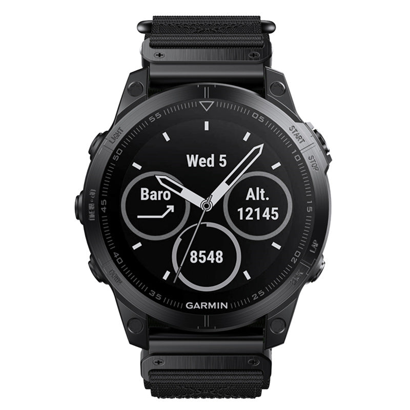 Correa de reloj táctica de nailon adecuada para Garmin Tactix Fenix 8 7 7X 6 6X