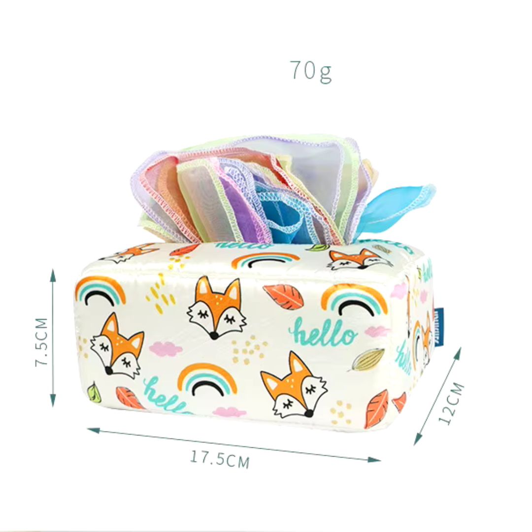 Caja sensorial de pañuelos