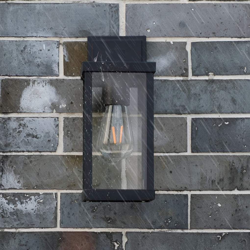 Lampada da parete rettangolare Amer in vetro, design moderno
