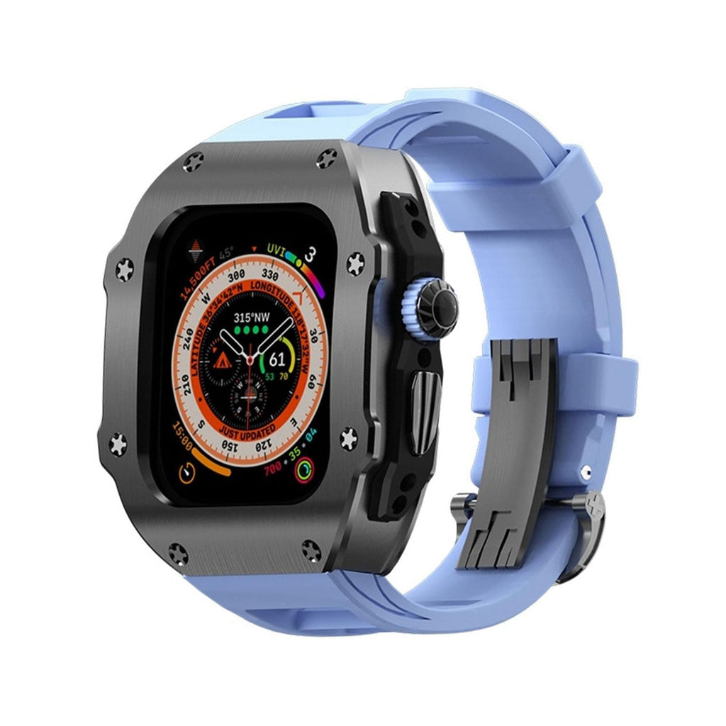 RM Vanguard Serie - Fluorkautschukband Edelstahlgehäuse für Apple Watch Ultra