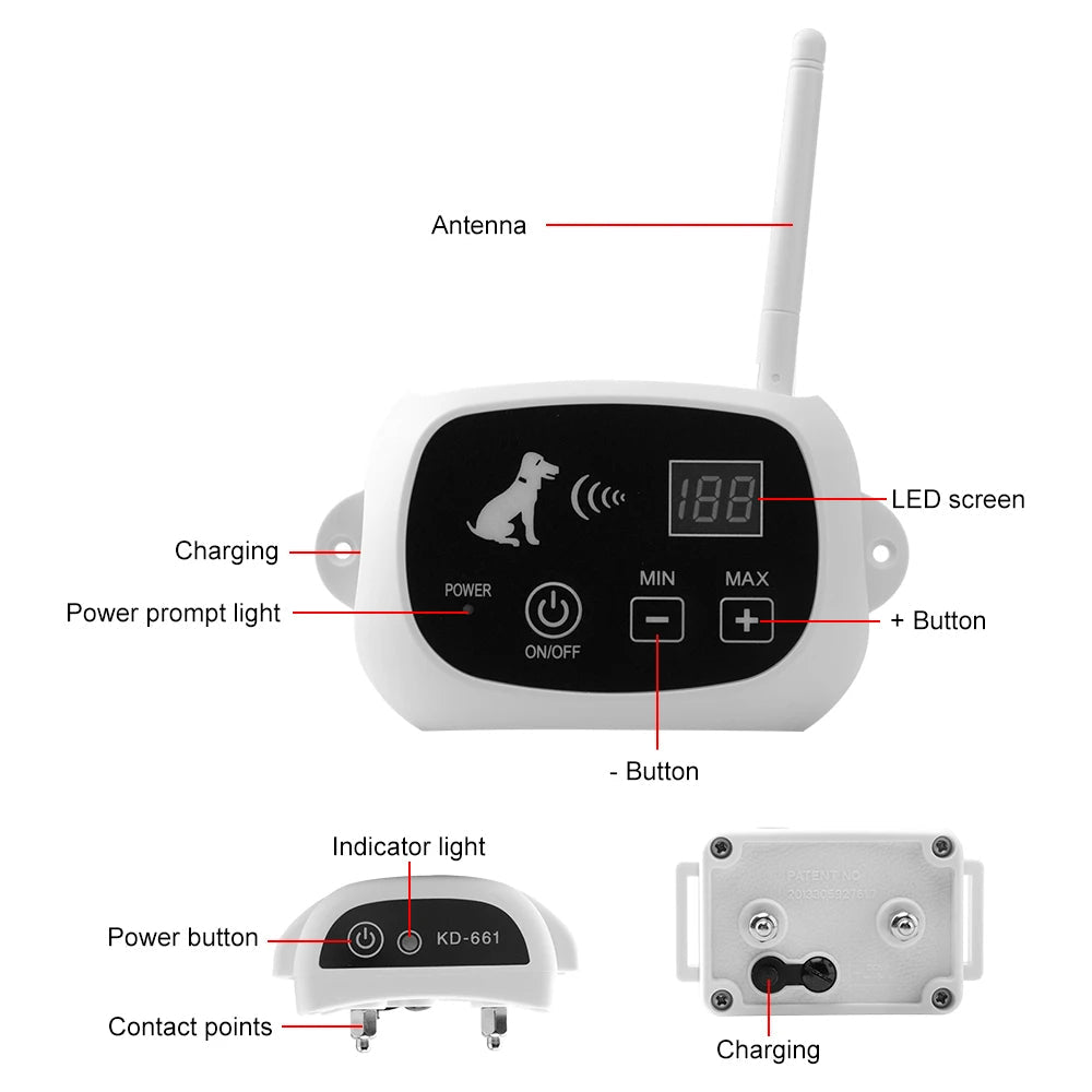 家用无线宠物围栏项圈系统