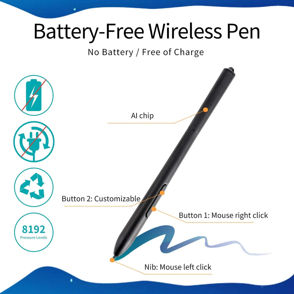 Stor digital tegneplade med pen