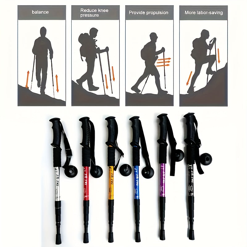 Foldable Aluminum Hiking Stick