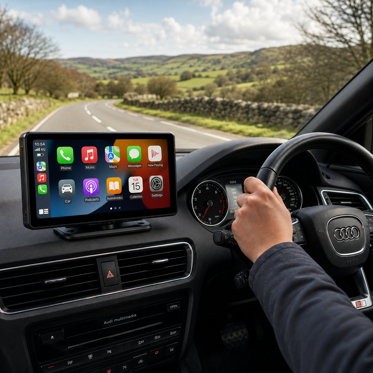 Pantalla táctil para coche de 10,26 pulgadas - CarPlay inalámbrico y Android Auto - Cámara de reversa - Bluetooth
