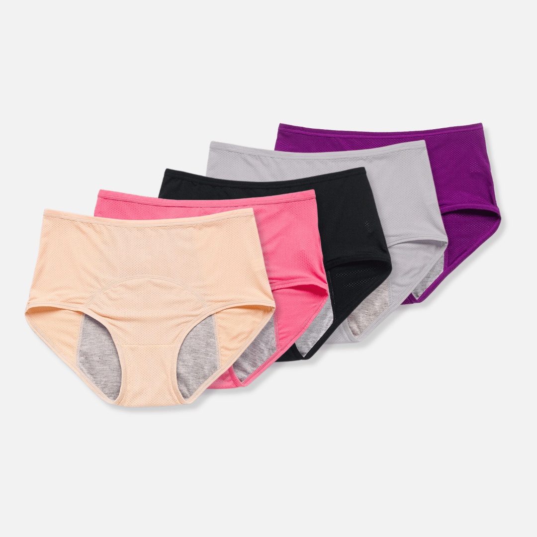 Auslaufsichere Menstruationsunterwäsche