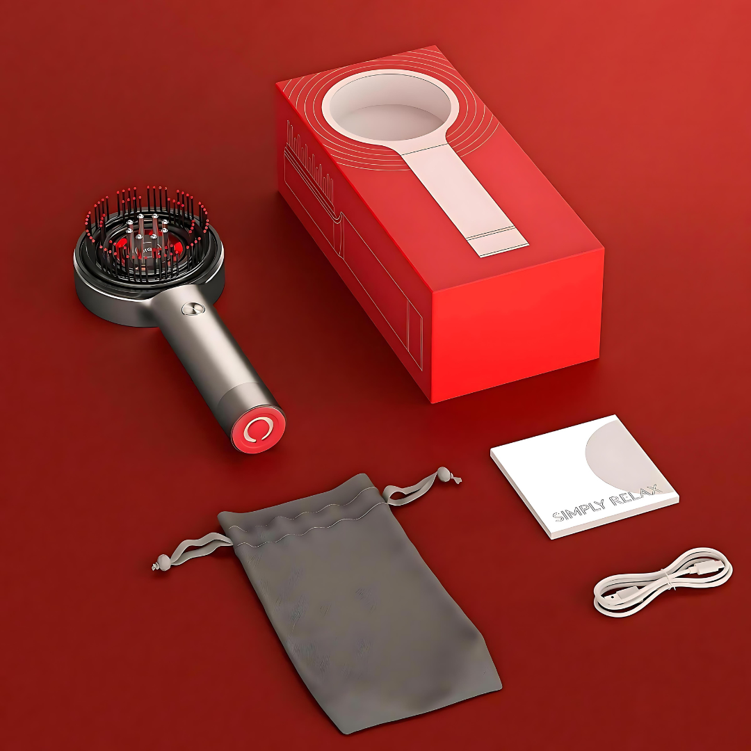 三合一红光头皮按摩器