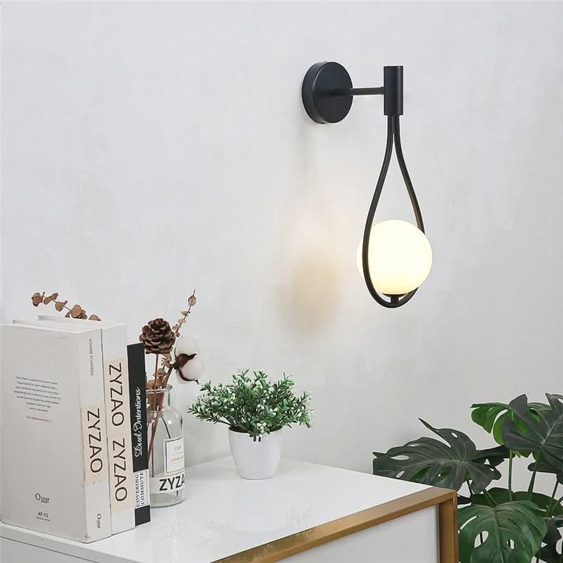 Conjunto de dois candeeiros de parede metálicos NordicNest para casas modernas