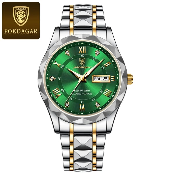 Reloj de pulsera de lujo impermeable AstraLux para hombre con función luminosa